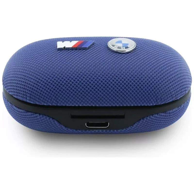 BMW M Metal Logo TWS Bluetooth 5.3 slúchadlá s ENC, modré