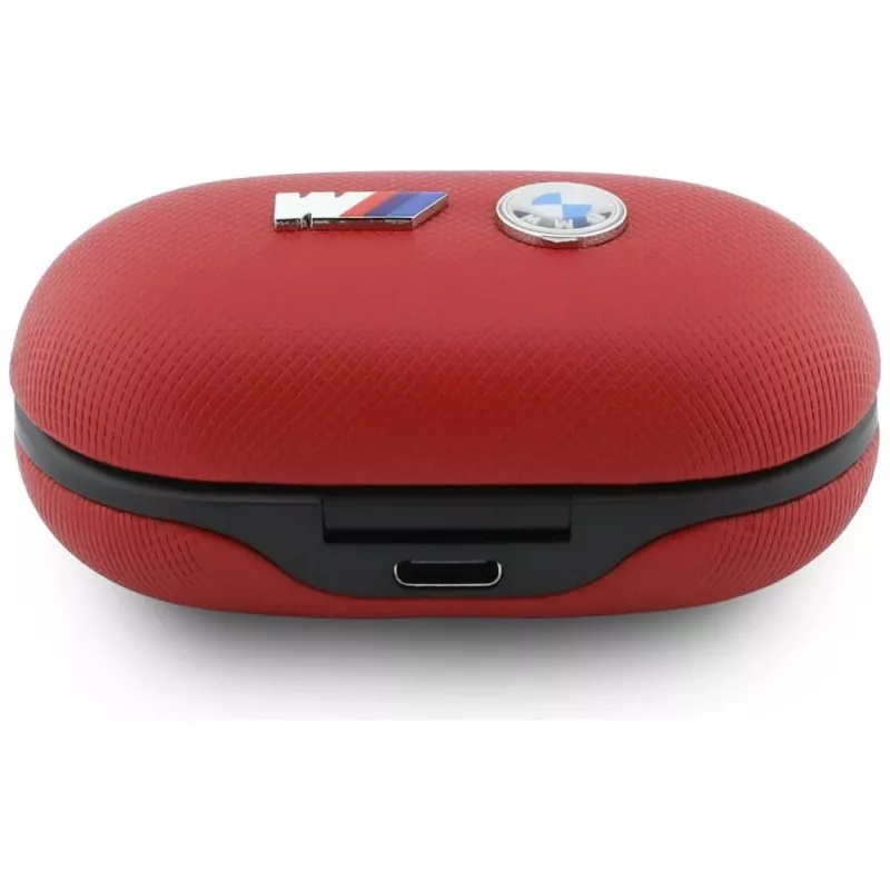 BMW M Metal Logo TWS Bluetooth slúchadlá s ENC, červené