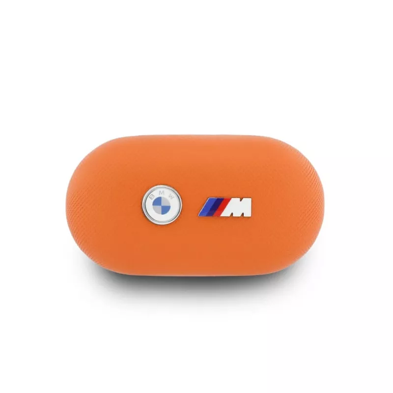 BMW M Metal Logo TWS Bluetooth 5.3 slúchadlá s ENC - oranžové