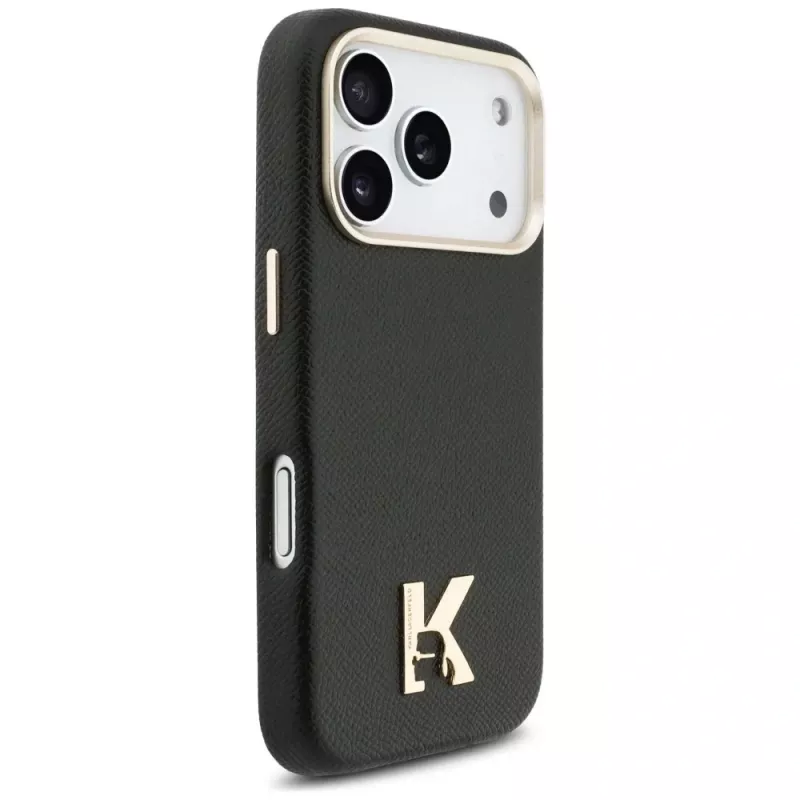 Karl Lagerfeld Karl Head Logo MagSafe puzdro pre Apple iPhone 17 Pro, čierne