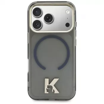 Karl Lagerfeld IML K Head Logo MagSafe puzdro pre iPhone 17 čierne