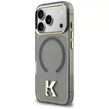 KARL LAGERFELD IML K Head Logo MagSafe puzdro pre iPhone 17 Pro, čierne