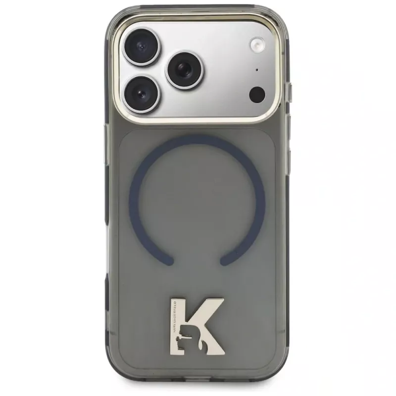 KARL LAGERFELD IML K Head Logo MagSafe puzdro pre iPhone 17 Pro, čierne