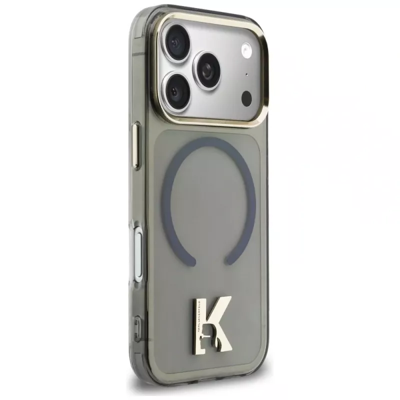 KARL LAGERFELD IML K Head Logo MagSafe puzdro pre iPhone 17 Pro, čierne