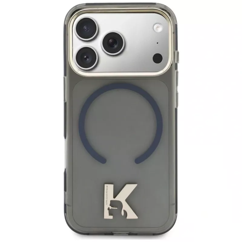 KARL LAGERFELD IML K Head Logo MagSafe puzdro pre Apple iPhone 17 Pro Max, čierne