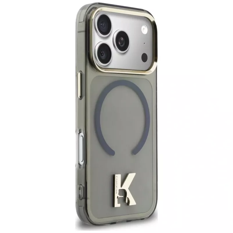 KARL LAGERFELD IML K Head Logo MagSafe puzdro pre Apple iPhone 17 Pro Max, čierne