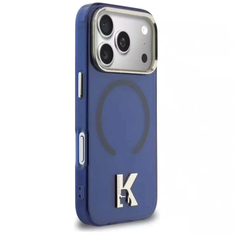 KARL LAGERFELD IML K Head Logo MagSafe puzdro pre Apple iPhone 17 Pro - modré