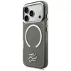 KARL LAGERFELD IML KL Script Logo MagSafe puzdro pre Apple iPhone 17 Pro, čierne