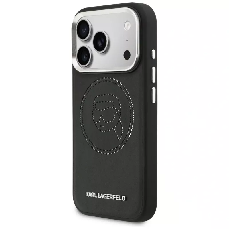 KARL LAGERFELD K Head Point Logo MagSafe puzdro pre Apple iPhone 17 Pro, čierne