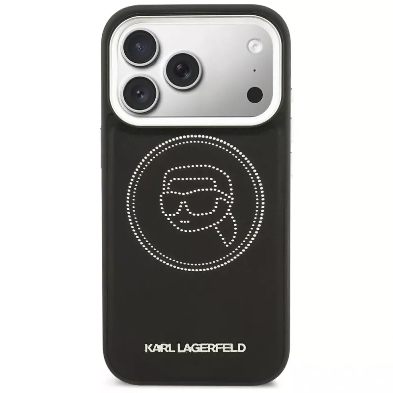 KARL LAGERFELD K Head Point Logo MagSafe puzdro pre Apple iPhone 17 Pro, čierne