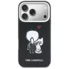 KARL LAGERFELD Karl & Choupette Back Logo MagSafe puzdro pre iPhone 17 Pro Max, čierna