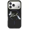 KARL LAGERFELD IML Choupettes KarlScript Logo MagSafe puzdro pre Apple iPhone 17 Pro, čierna
