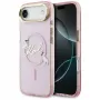 KARL LAGERFELD IML Choupettes KarlScript Logo MagSafe puzdro pre iPhone Air, ružová