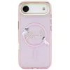 KARL LAGERFELD IML Choupettes KarlScript Logo MagSafe puzdro pre iPhone Air, ružová