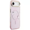 KARL LAGERFELD IML Choupettes KarlScript Logo MagSafe puzdro pre iPhone Air, ružová