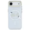 Karl Lagerfeld IML Choupettes KarlScript Logo MagSafe puzdro pre iPhone Air, transparentná