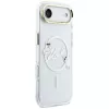 Karl Lagerfeld IML Choupettes KarlScript Logo MagSafe puzdro pre iPhone Air, transparentná