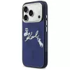 KARL LAGERFELD IML Choupettes KarlScript Logo MagSafe puzdro pre Apple iPhone 17 Pro Max - modrá