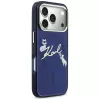 KARL LAGERFELD IML Choupettes KarlScript Logo MagSafe puzdro pre Apple iPhone 17 Pro Max - modrá