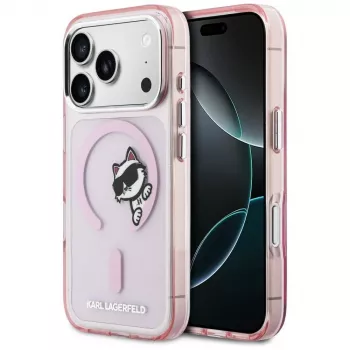 KARL LAGERFELD IML Peekaboo MagSafe puzdro pre Apple iPhone 17 Pro - ružová