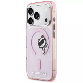 KARL LAGERFELD IML Peekaboo MagSafe puzdro pre Apple iPhone 17 Pro - ružová
