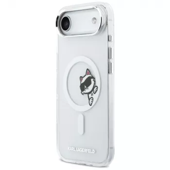 KARL LAGERFELD IML Peekaboo MagSafe puzdro pre iPhone Air, transparentná