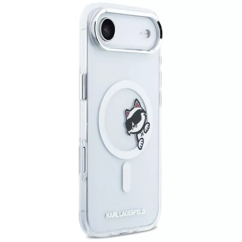 KARL LAGERFELD IML Peekaboo MagSafe puzdro pre iPhone Air, transparentná