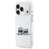KARL LAGERFELD IML Karl & Choupette Peekaboo Logo MagSafe puzdro pre Apple iPhone 17 Pro, biela