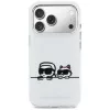 KARL LAGERFELD IML Karl & Choupette Peekaboo Logo MagSafe puzdro pre Apple iPhone 17 Pro, biela