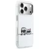 KARL LAGERFELD IML Karl & Choupette Peekaboo Logo MagSafe puzdro pre Apple iPhone 17 Pro, biela