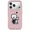 KARL LAGERFELD Karl & Choupette Back MagSafe puzdro pre iPhone 17 Pro ružová