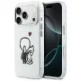 Karl Lagerfeld Karl & Choupette Back MagSafe puzdro pre iPhone 17 Pro, transparentná