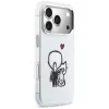 Karl Lagerfeld Karl & Choupette Back MagSafe puzdro pre iPhone 17 Pro, transparentná
