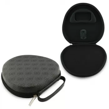 Guess Carry Box čierne ochranné puzdro pre TWS slúchadlá