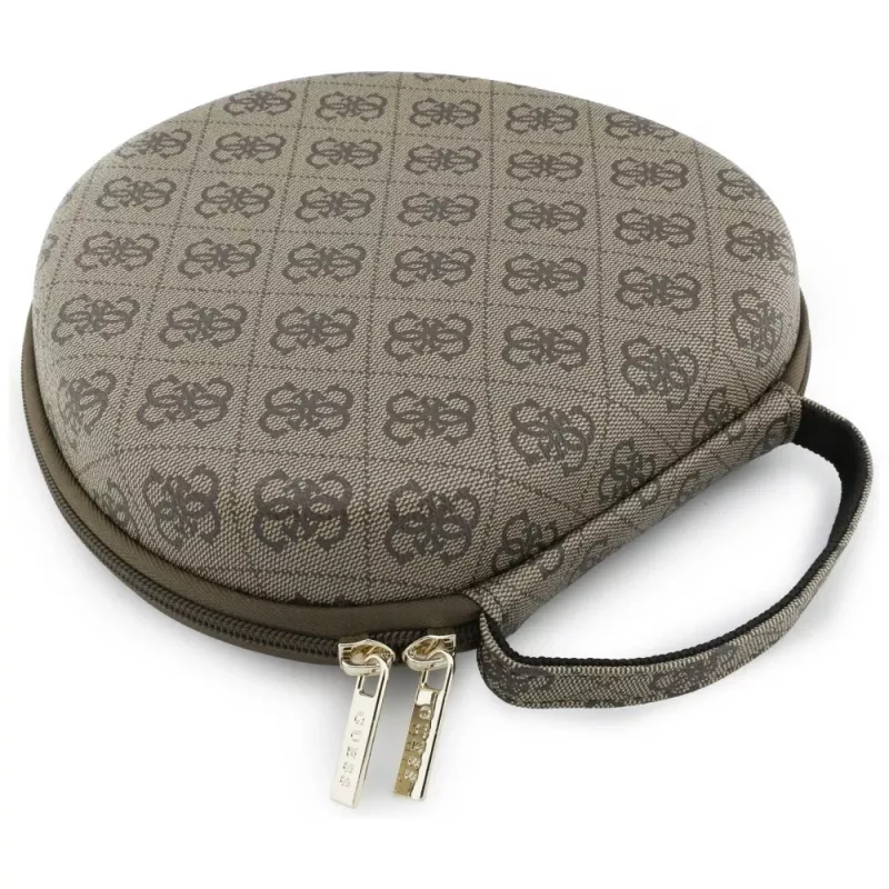 Guess Carry Box puzdro na slúchadlá hnedá