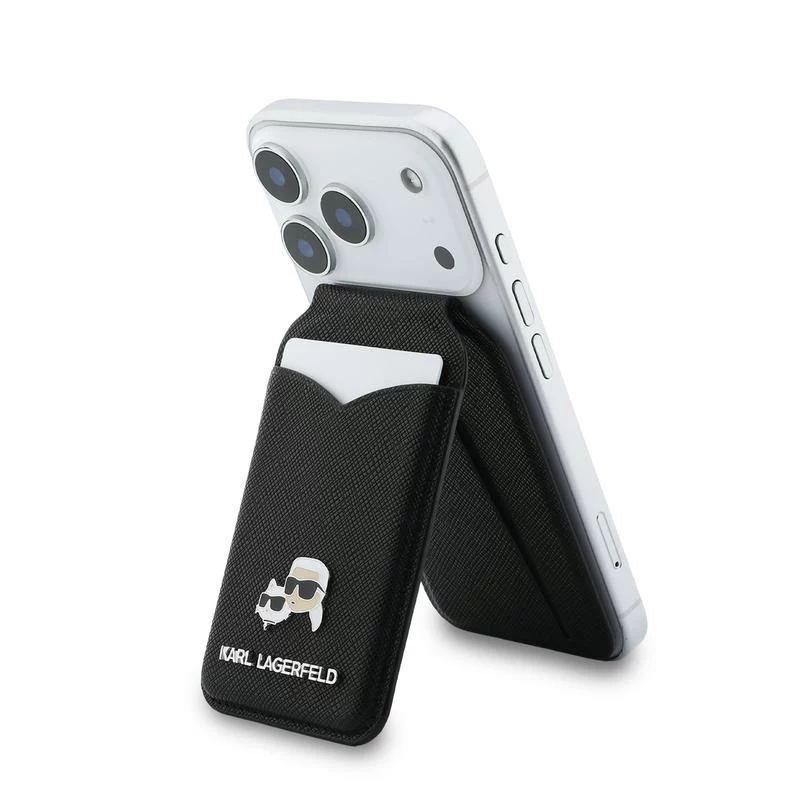Karl Lagerfeld Stand Mirror MagSafe peňaženka čierna