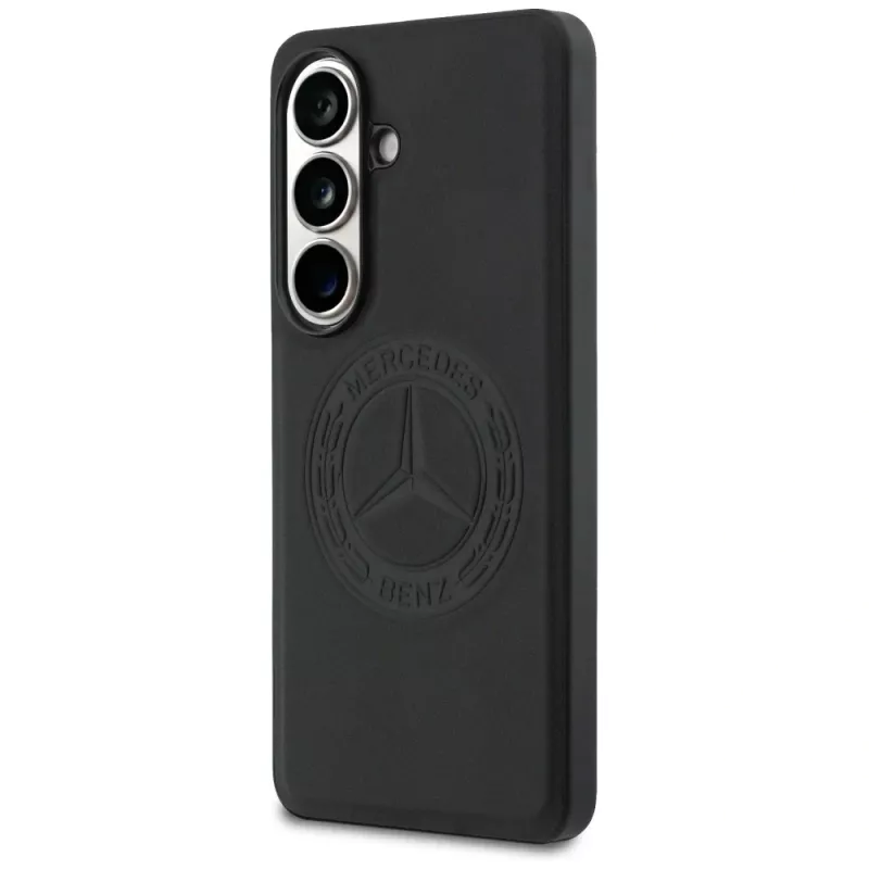 Puzdro Mercedes-Benz Vintage Logo MagSafe pre Samsung Galaxy S26, čierne
