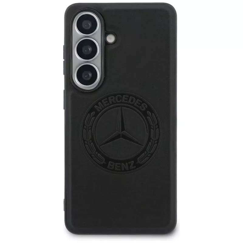 Puzdro Mercedes-Benz Vintage Logo MagSafe pre Samsung Galaxy S26, čierne