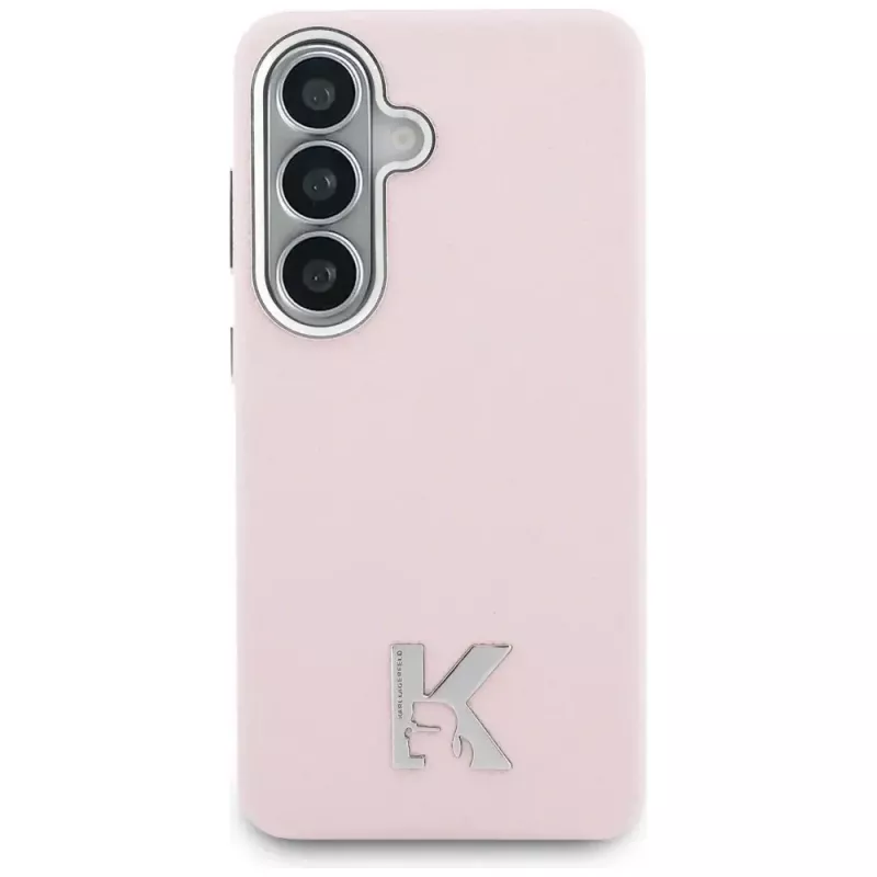 Karl Lagerfeld K Metal Logo MagSafe puzdro pre Samsung Galaxy S26, ružová