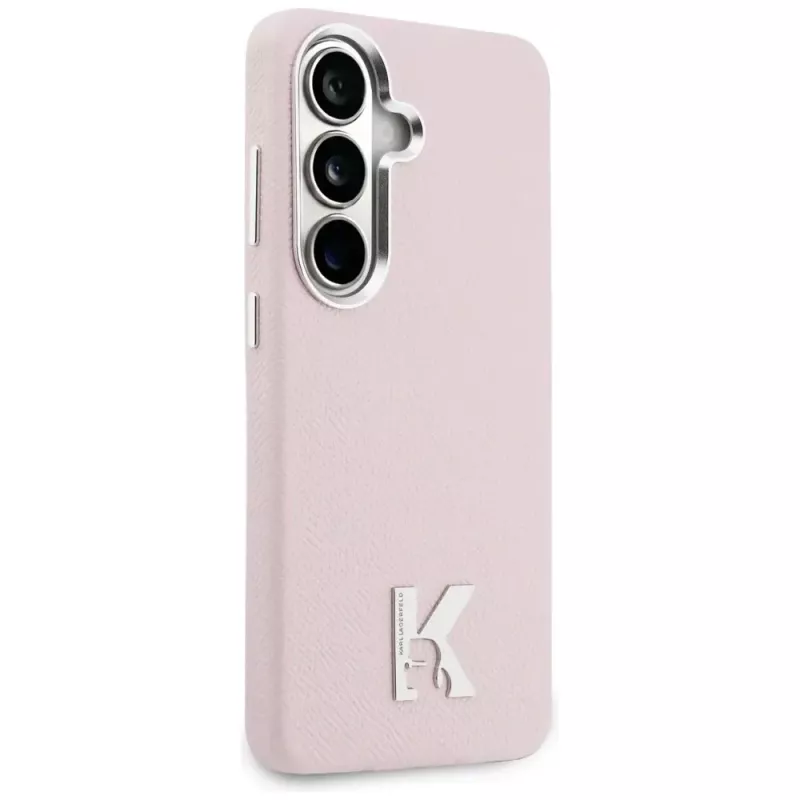 Karl Lagerfeld K Metal Logo MagSafe puzdro pre Samsung Galaxy S26, ružová