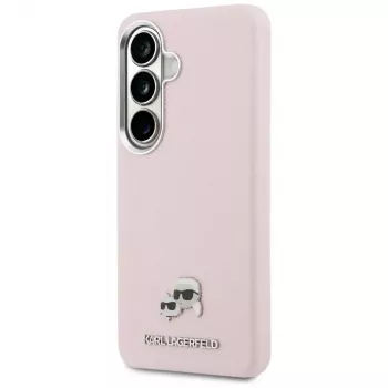 Karl Lagerfeld Saffiano KC MetalLogo MagSafe puzdro pre Samsung Galaxy S26+ ružová