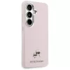 Karl Lagerfeld Saffiano KC MetalLogo MagSafe puzdro pre Samsung Galaxy S26+ ružová
