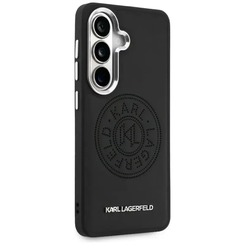 Karl Lagerfeld Perforated KLMagSafe puzdro pre Samsung Galaxy S26 čierna