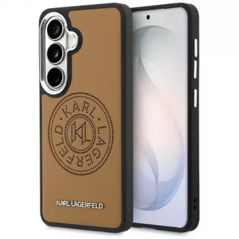 KARL LAGERFELD Perforated KLMagSafe puzdro pre Samsung Galaxy S26+ hnedá