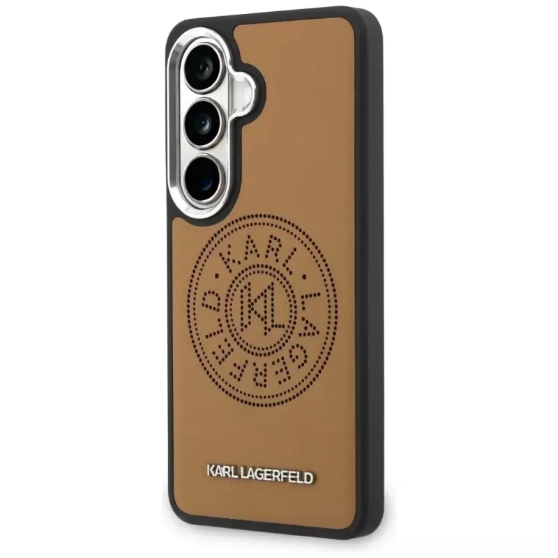 KARL LAGERFELD Perforated KLMagSafe puzdro pre Samsung Galaxy S26+ hnedá