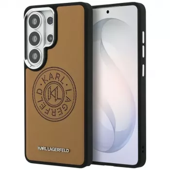 KARL LAGERFELD Perforated KLMagSafe puzdro pre Samsung Galaxy S26 Ultra - hnedá