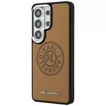 KARL LAGERFELD Perforated KLMagSafe puzdro pre Samsung Galaxy S26 Ultra - hnedá