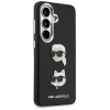 KARL LAGERFELD Saffiano DoubleHeads Metal puzdro pre Samsung Galaxy S26, čierna
