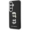 Karl Lagerfeld Saffiano Double Heads Metal puzdro pre Samsung Galaxy S26+ čierna