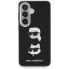 Karl Lagerfeld Saffiano Double Heads Metal puzdro pre Samsung Galaxy S26+ čierna